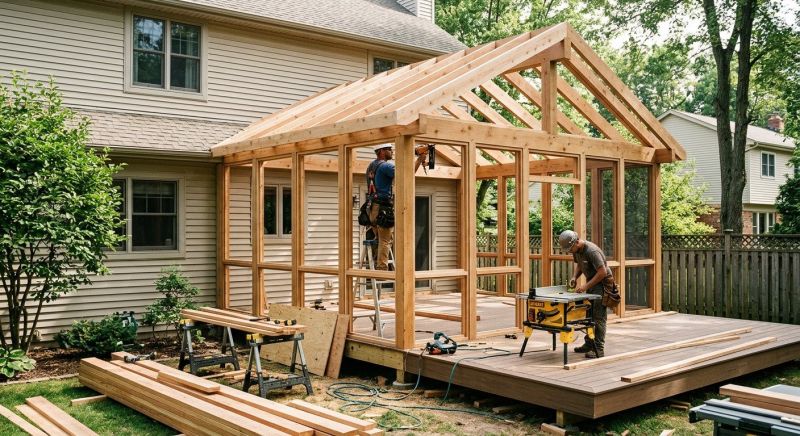 Enclosed Deck Installation in Knoxville, TN