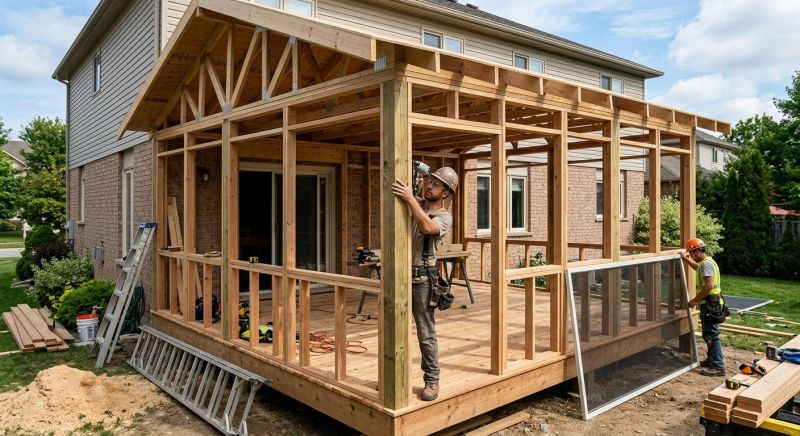 Enclosed Deck Installation in Charlotte, NC