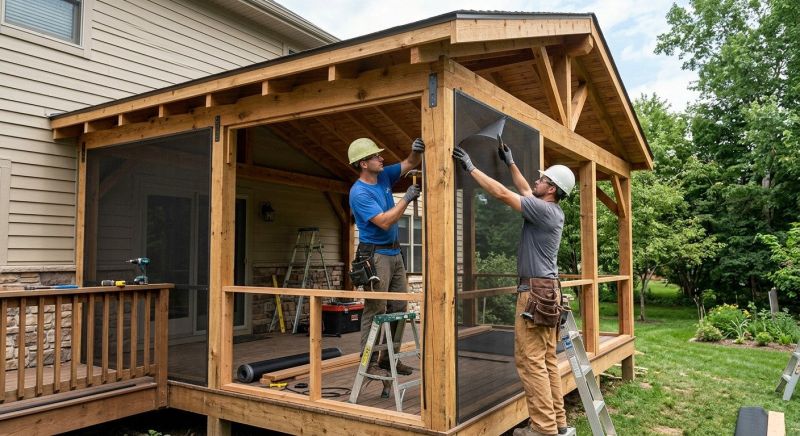 Enclosed Porch Construction in Nashville, TN