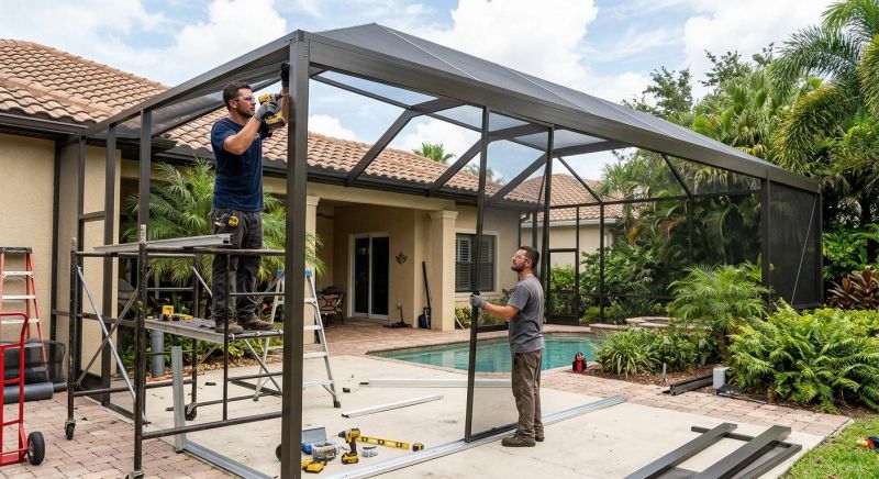 Lanai Enclosure Installation in Austin, TX