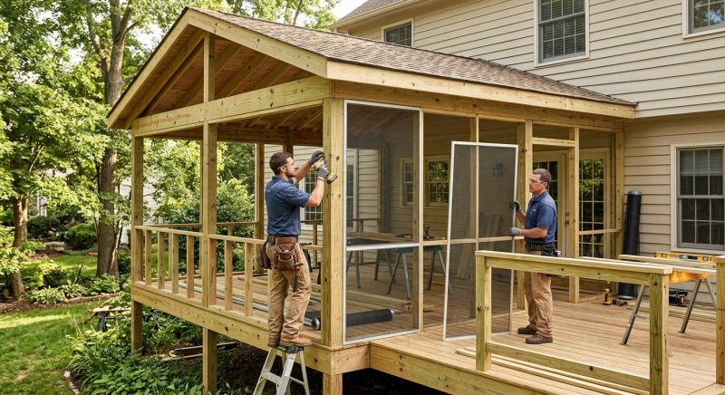 Porch Enclosure Installation in Seattle, WA